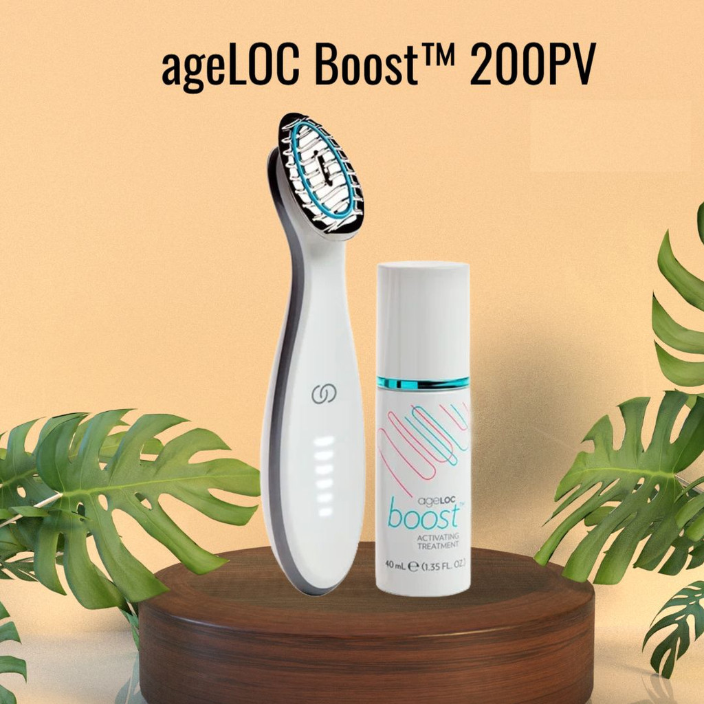 Paket Hemat Booster Kulit / ageLOC Boost 200PV Full Set, Alat dan Gel Konduktor Original, Efektif Ku