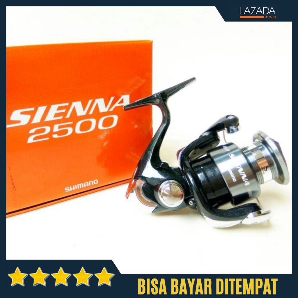 Reel Pancing Shimano Sienna 2500 Original Promo - reel Shimano Kuat Profesional - Alat Penggulung Pa