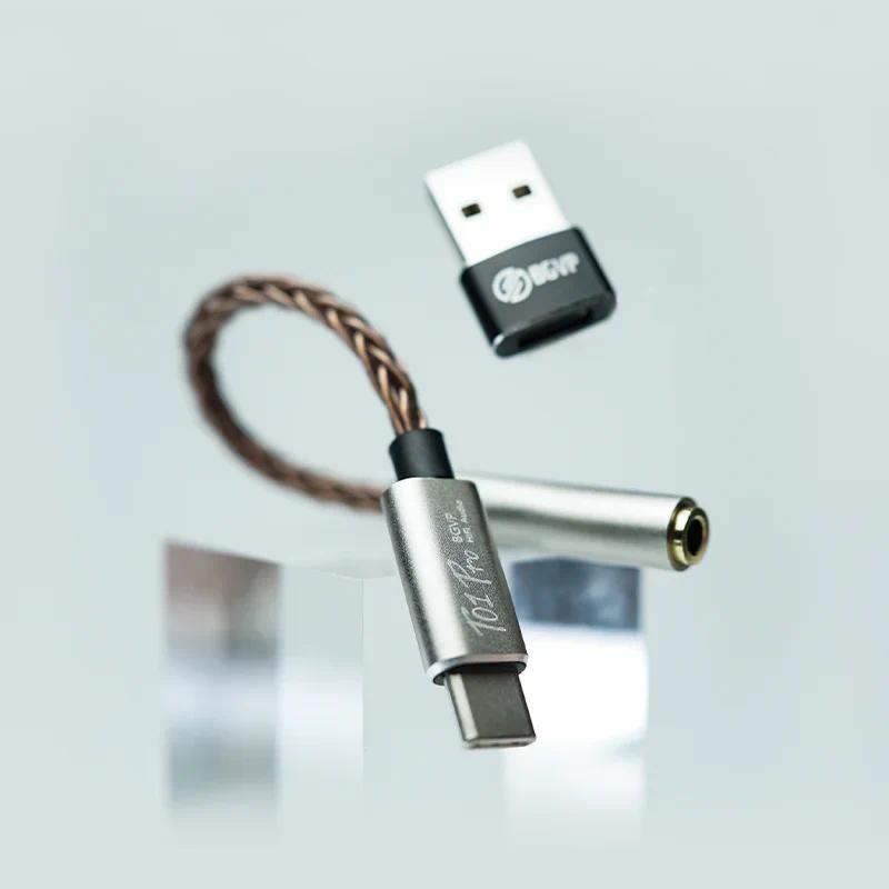BGVP T01PRO Dac Decong Auo Earphone Amplifier USB TypeC To 35mm Converter 32bit gital Decoder for He