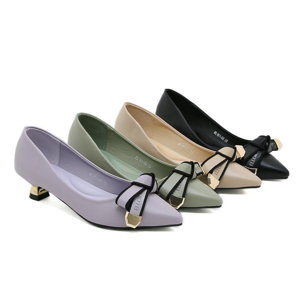 Putri02 -  Sepatu Heels Wanita Kerja  4cm