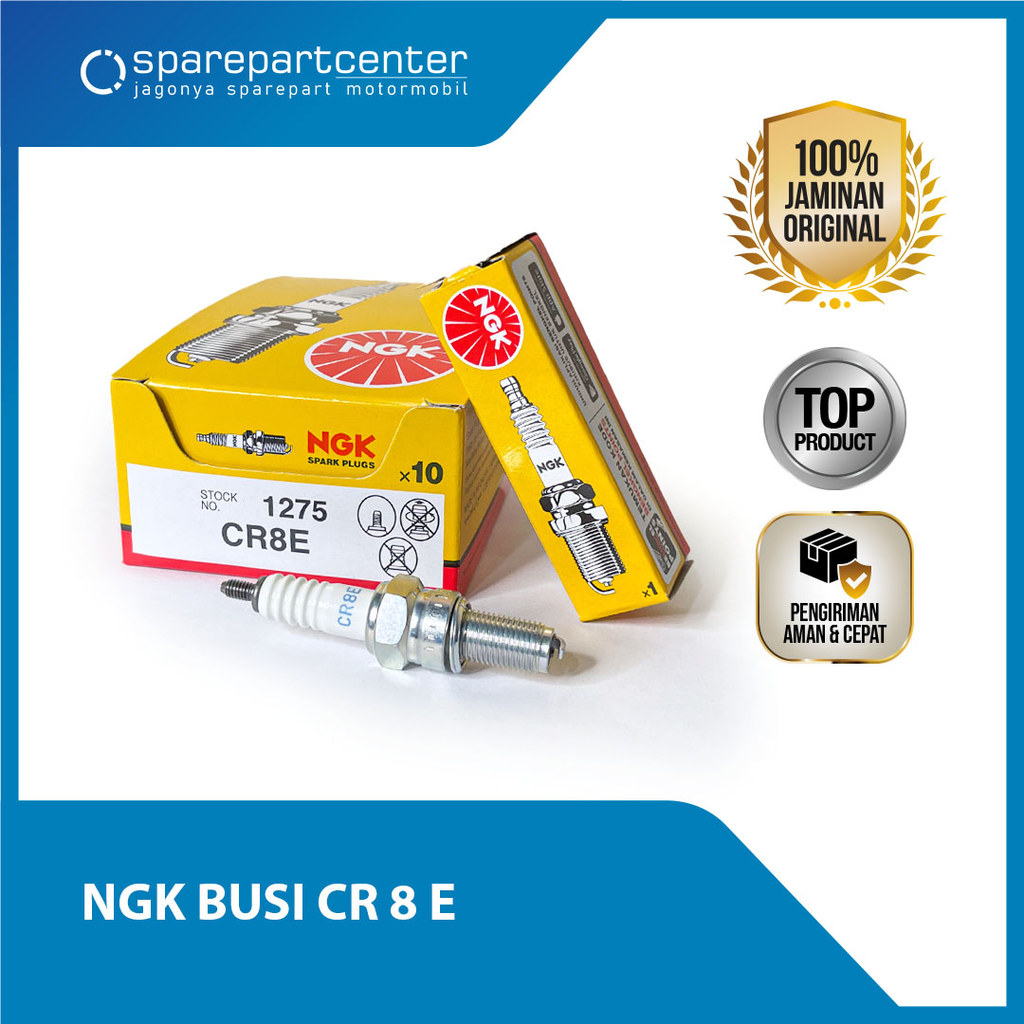 BUSI NGK CR8E ORIGINAL - SATRIA FU 150, VIXION, JUPITER MX, NINJA 250