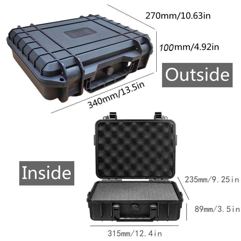 Plastic Toolbox Pelican Case Safety Equipment Case Waterproof Hard Case Tool Box Storage Organizer S