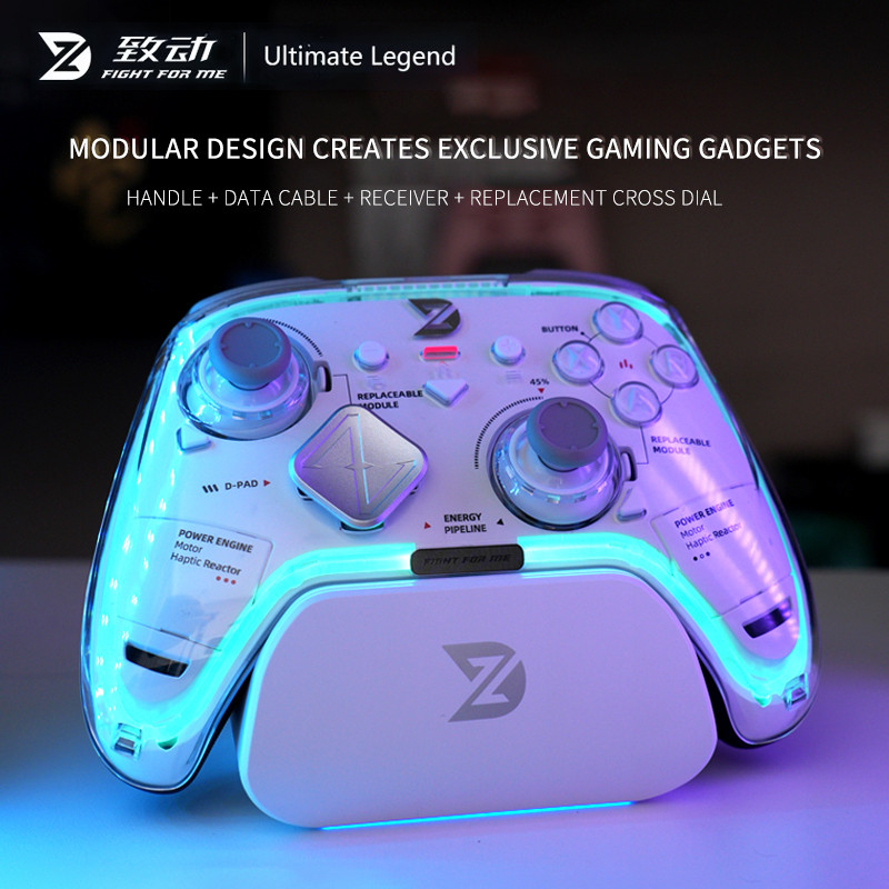 ZD Ultimate Legend Wireless Game Controller 3-Mode 3000+Hz Refresh Rate RGB Custom Switch Compatible
