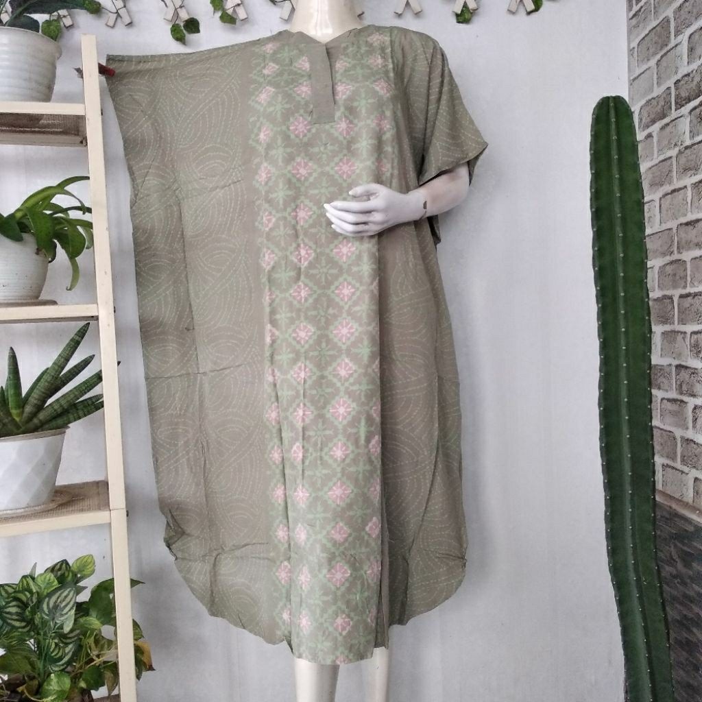Huza | Daster Lowo Kancing Batik Santung Jumbo