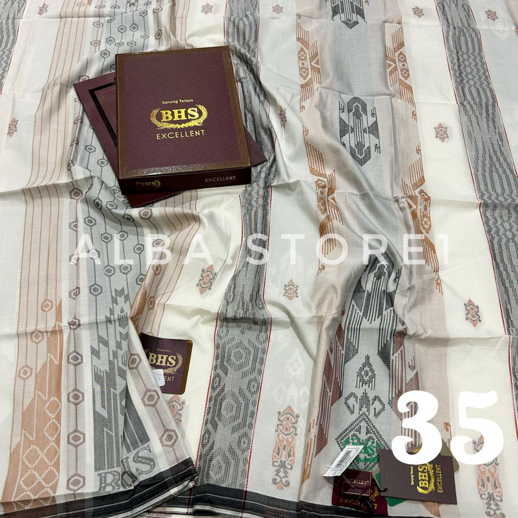 Sarung Bhs Excellent Jaquard Songket Gold Original//BHS Excellent Jaguar Songket BHS Ekselen Exelen 