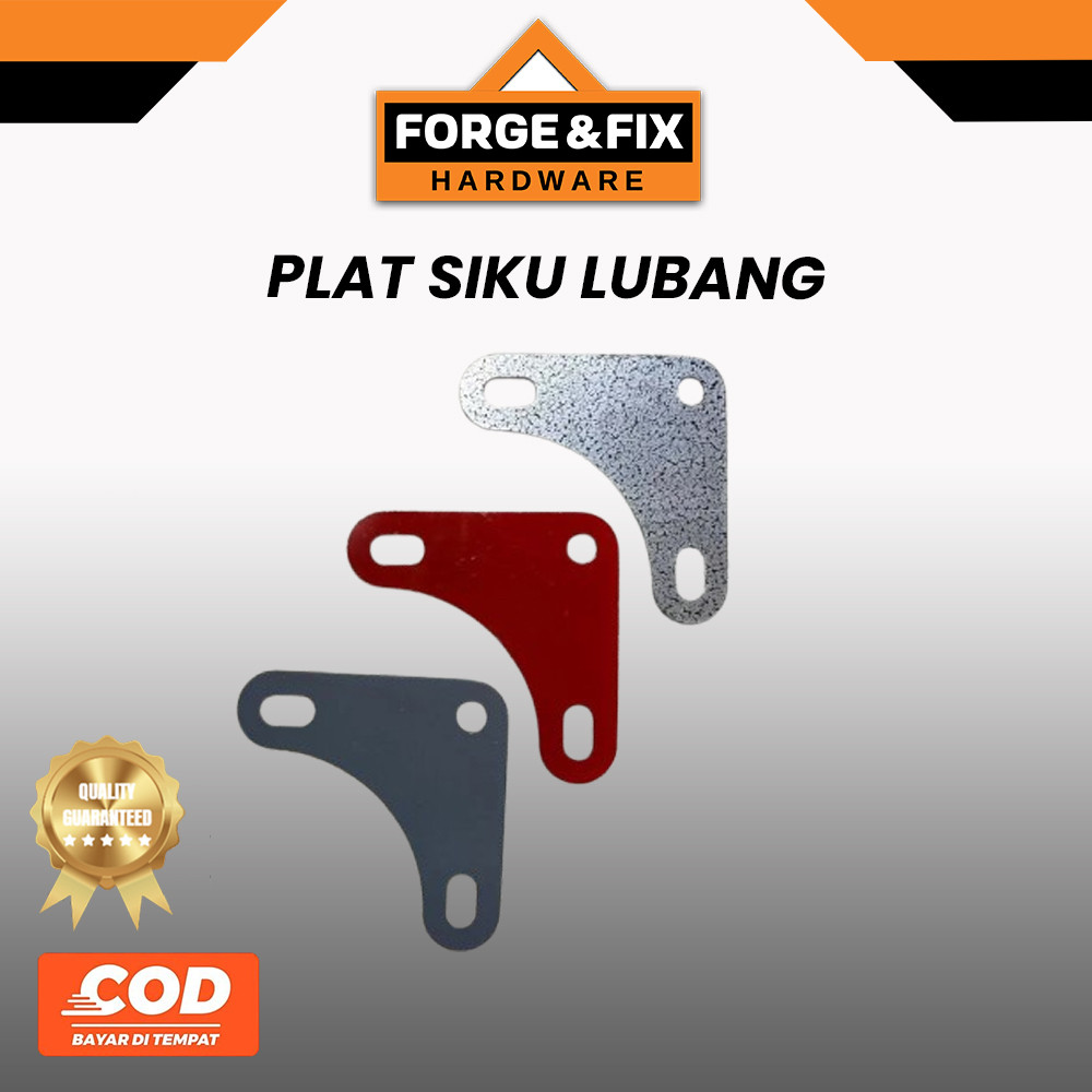 Plat Siku L Lubang Tebal 1 MM Lobang Penyangga Rak Besi