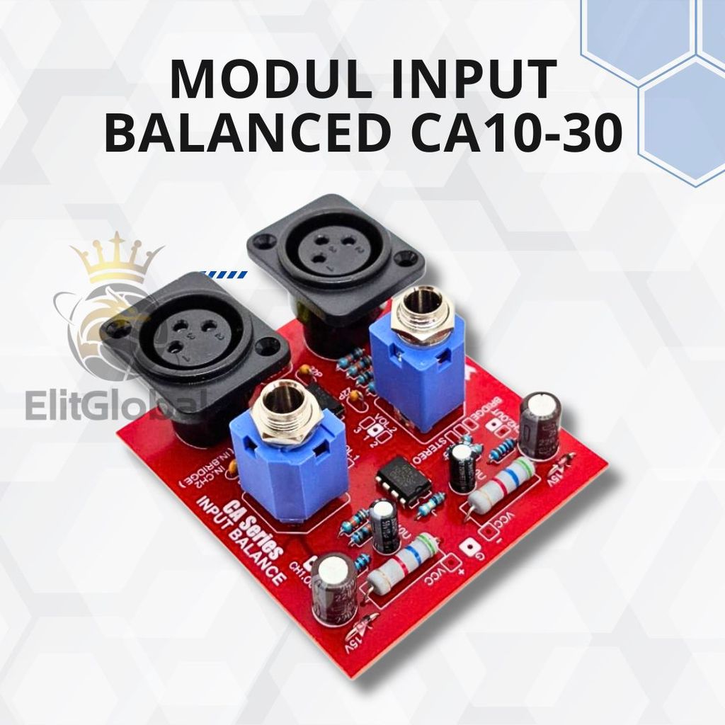 Modul Input Balance XLR RCA Untuk Berbagai Tipe Box Amplifier CA10 CA20 CA28 CA30
