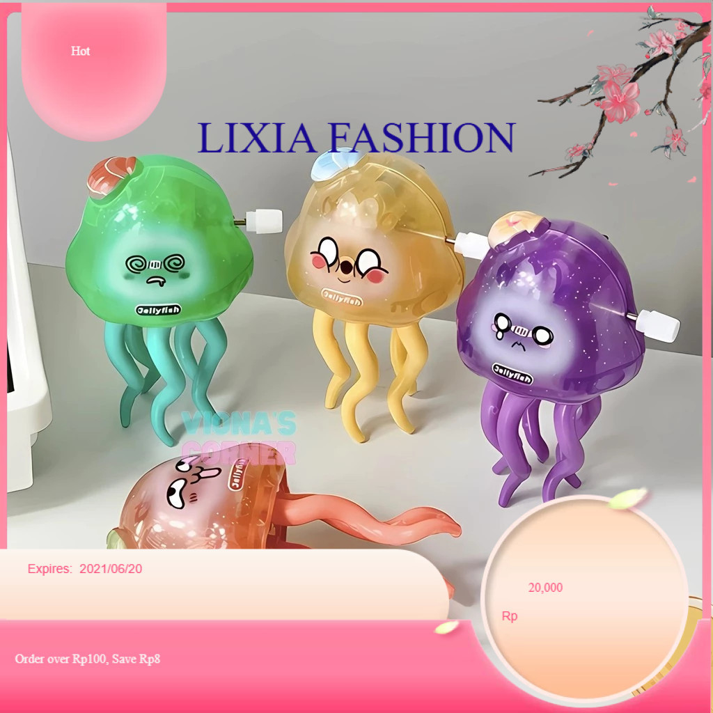 LF Mainan Anak Ubur-Ubur Bergerak Dancing Jellyfish Glow In The Dark Joget Lucu Viral