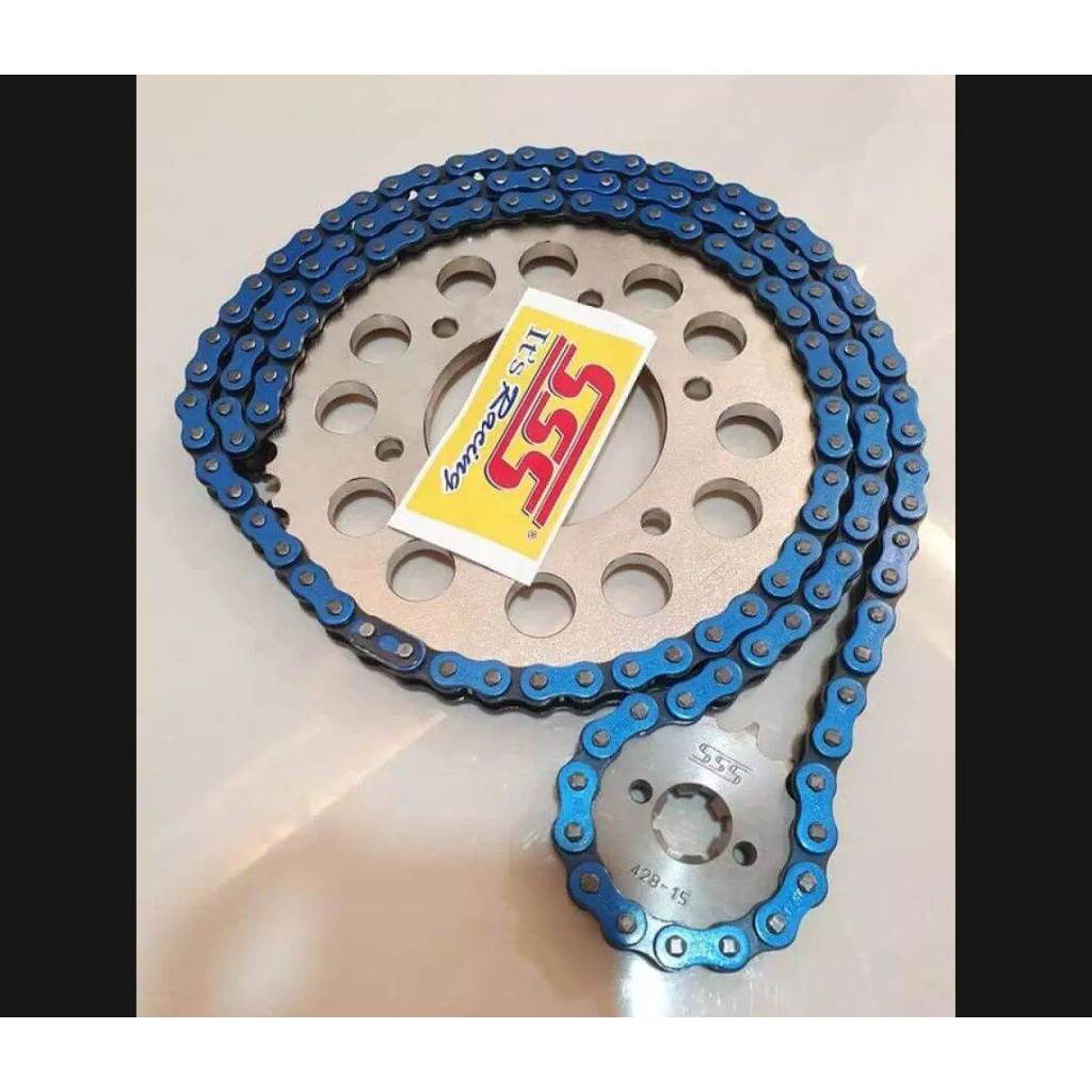 Gir Gear Set SSS 428 Rantai Warna KLX 150 DTRACKER 150 NEW OLD KLX S L G BF150
