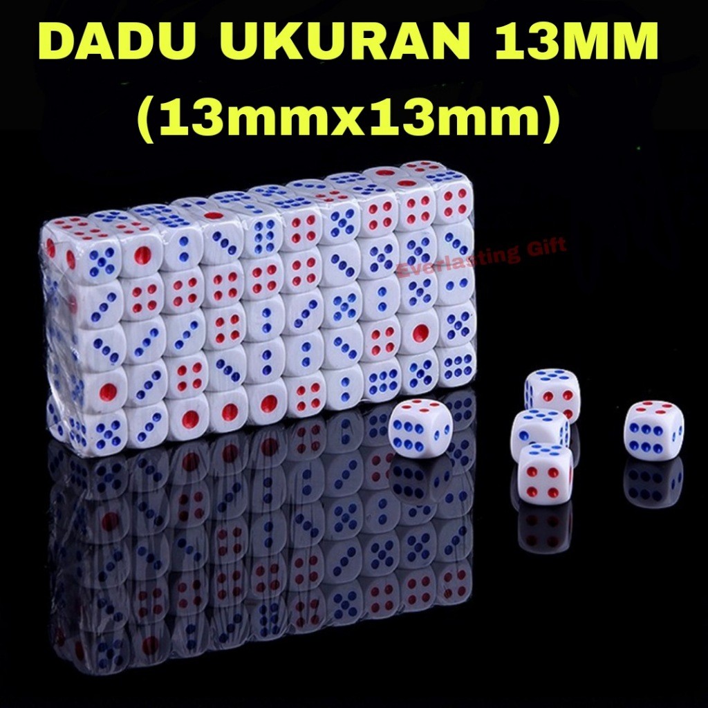 Dadu 13x13mm Dadu 1,3cm x 1,3cm GROSIR TERMURAH