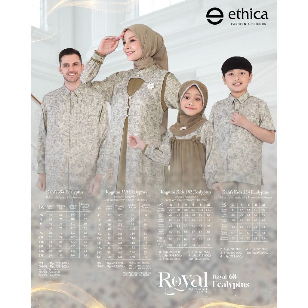 Ethica Kagumi 339 Sarimbit Lebaran Bahan Nyaman & Adem | Rumah Madani Official Store