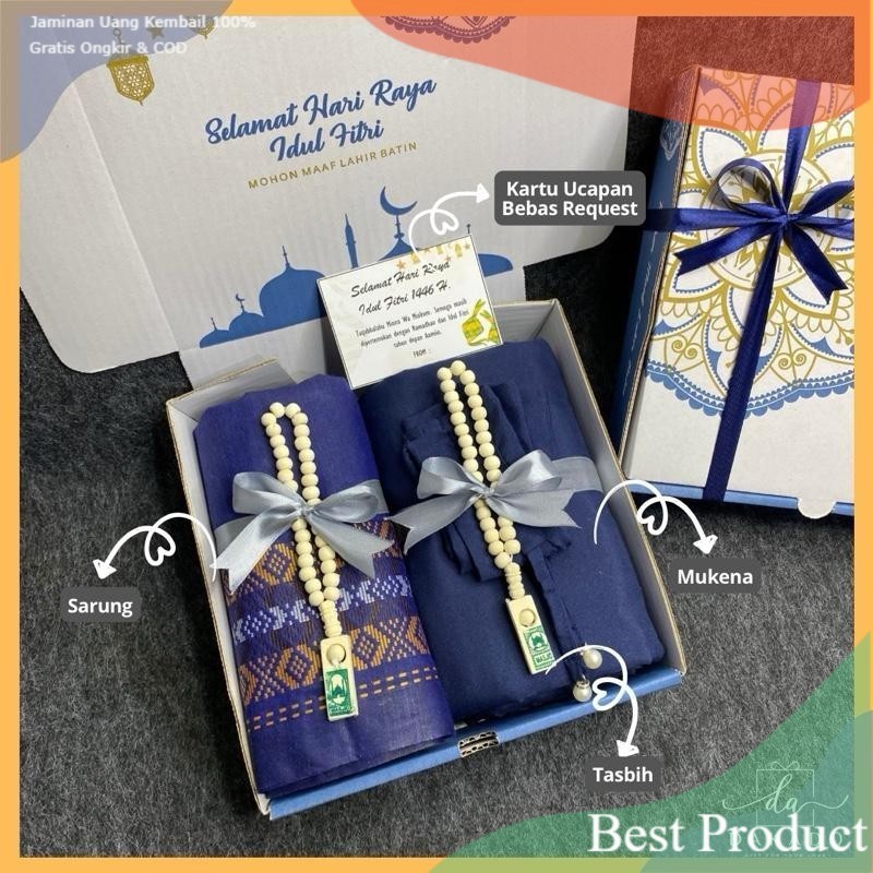HAMPERS  MUKENA ALAT SHOLAT SARUNG GIFT IDUL FITRI KADO WEDDING MUKENA KADO HARI GURU SOUVENIR IDUL 