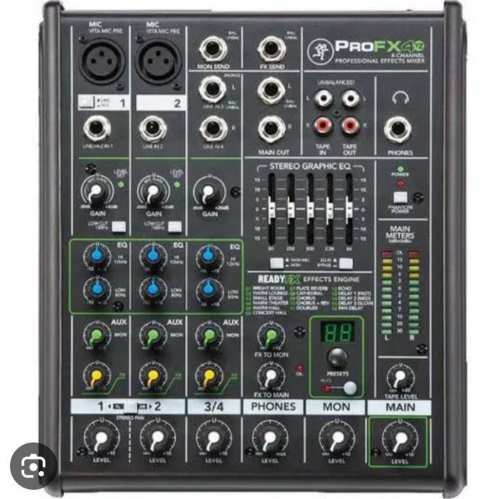 Mixer Audio 4 Channel Mackie Pro Fx4 V2, ProFx4 V2