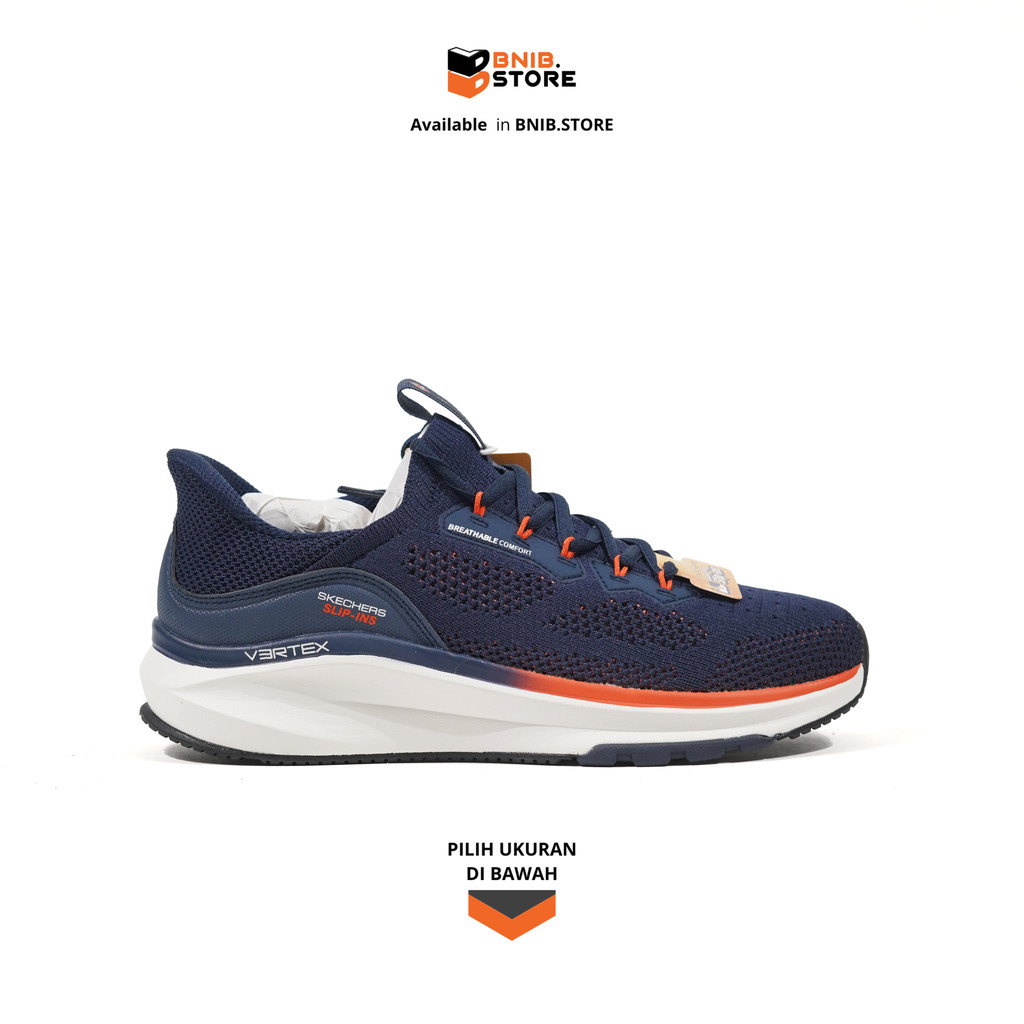 Skechers Sepatu Pria Vertex Crewser Navy Coral [233079NVCL] Original