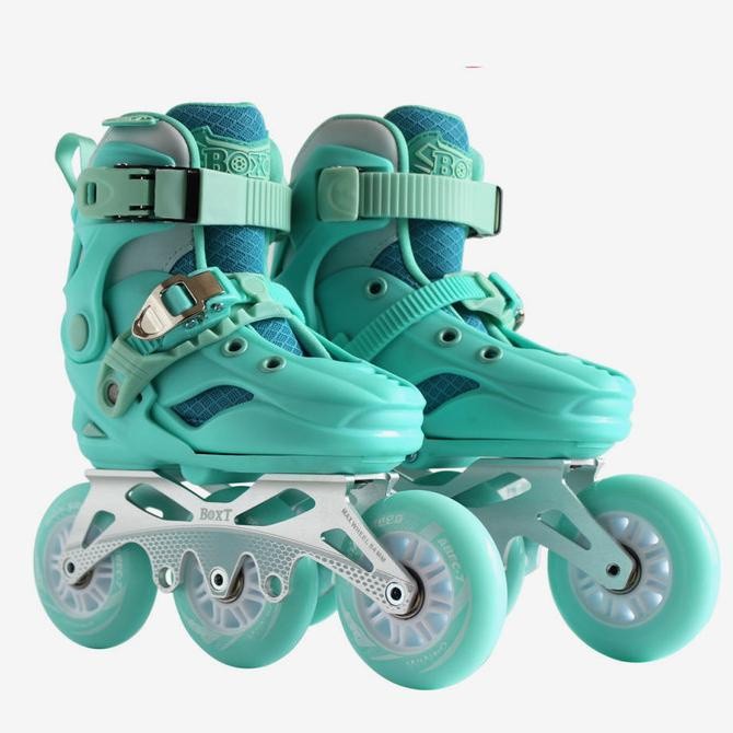 TERBARU inline skate SPEED Original Boxt Hijau Sepatu roda hybrid 3 roda 100mm