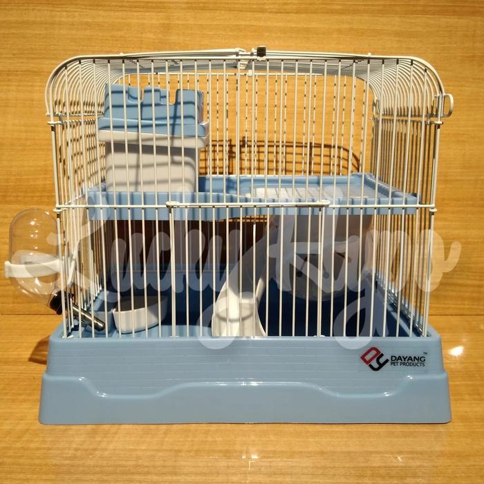Kandang Hamster Dayang 187 1set / Dayang Hamster Cage Pet Cage - Biru by Luckyhipostore