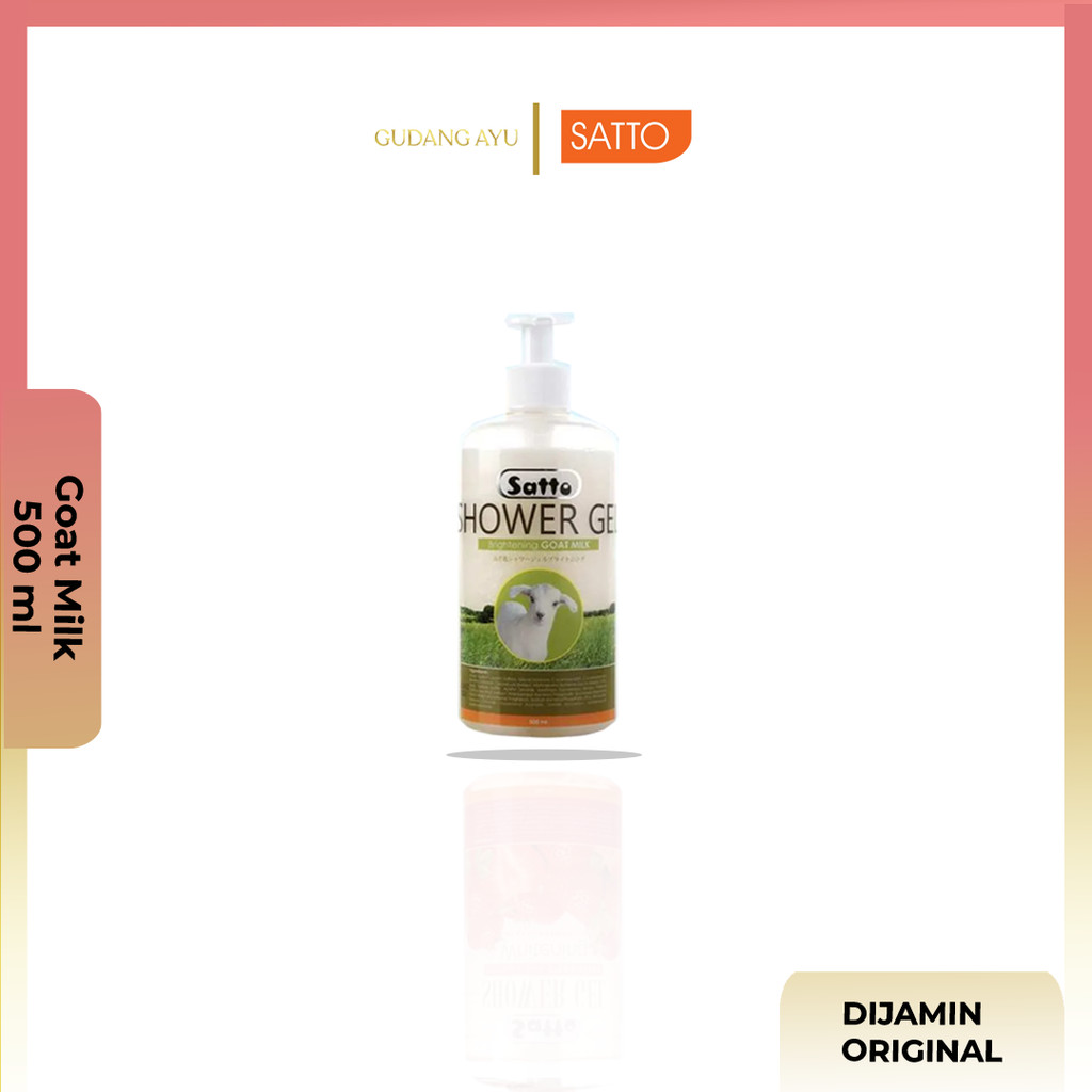 Satto Shower Gel Goat Milk Botol 500 ML