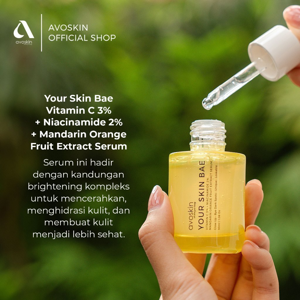 Avoskin Your Skin Bae Vitamin C 30ml – Serum Vitamin C Untuk Mengatasi Kulit Kusam, Flek Hitam
