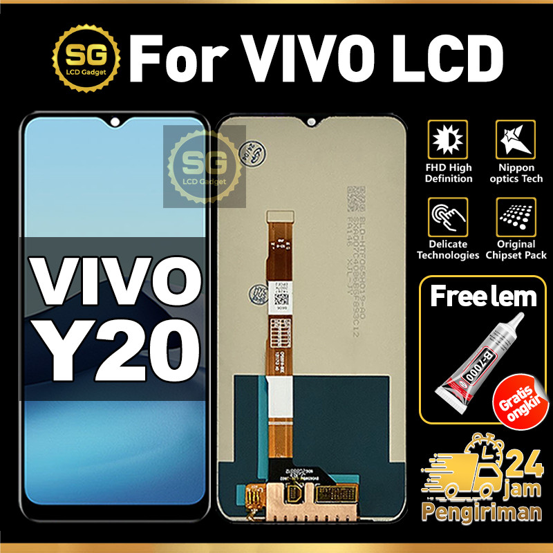 SG LCD VIVO Y20 LCD HP VIVO Y20S / Y20SGFree Lem Glass Touch Screen Digitizer COD
