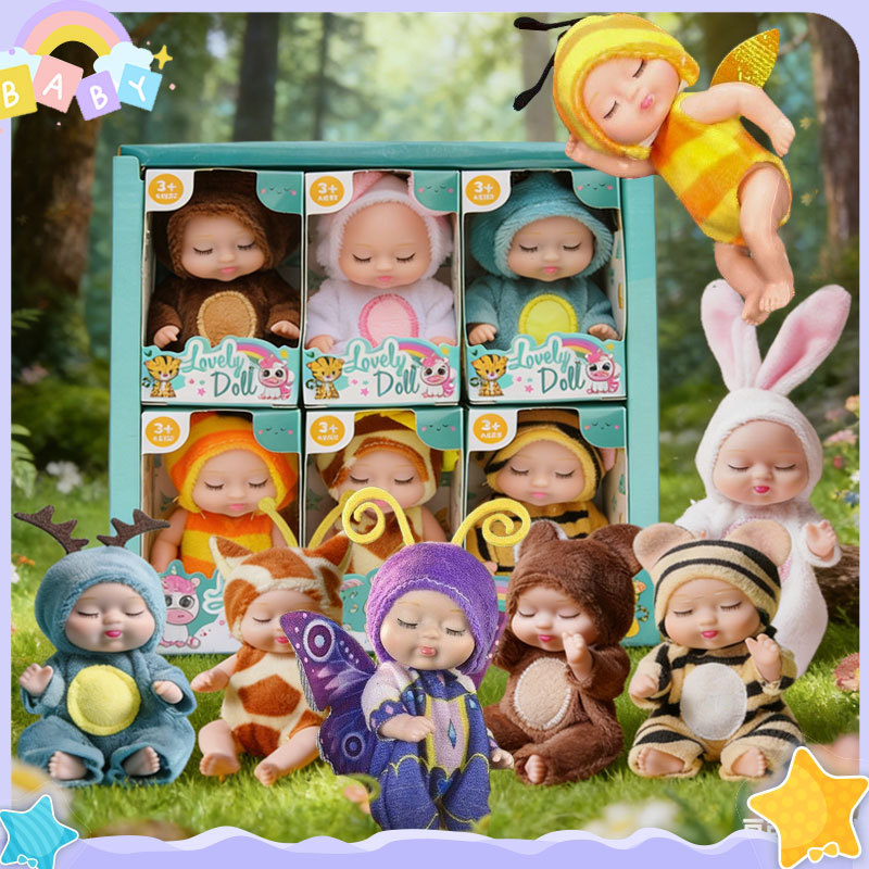 Simulasi Boneka Tidur Bayi Boneka Bayi Lucu Ainan Boneka Bayi Super Mini Reborn Mainan Putri Gadis 1