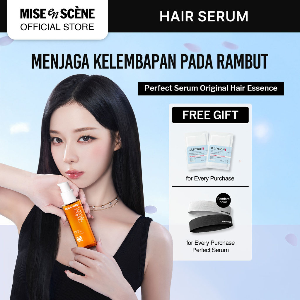mise en scene Perfect Serum Original - Hair Serum untuk Rambut Rusak, Kering dan Kusut dengan Golden