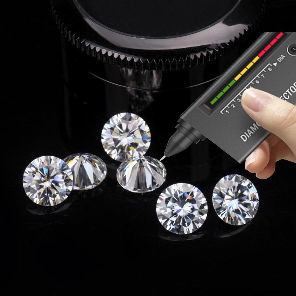 batu permata berlian / Diamond Moissanite natural original warna Body D