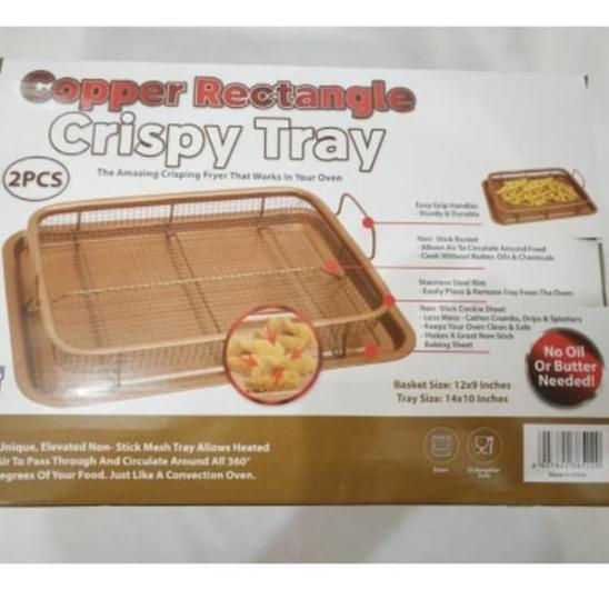Cooper crisper tray oil tray baking pan ( non stick)