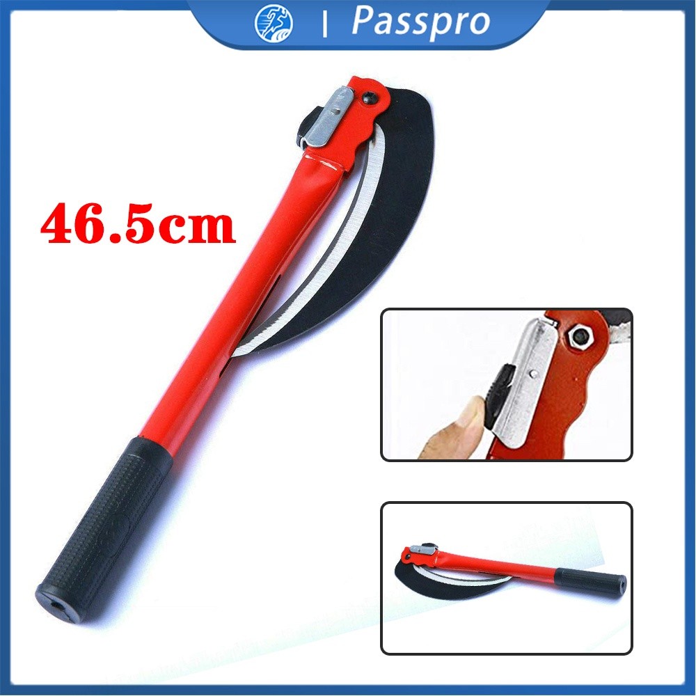 Arit Rumput Lipat Kebun Tanaman Sabit Pemangkas Rumput Gagang Besi 9 Inch