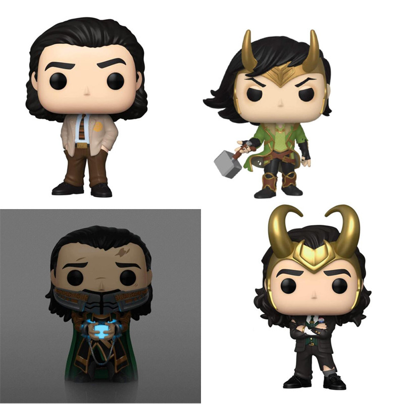 Loki with Glow-in-The-Dark Tesseract 747 10cm Action Figure Toys