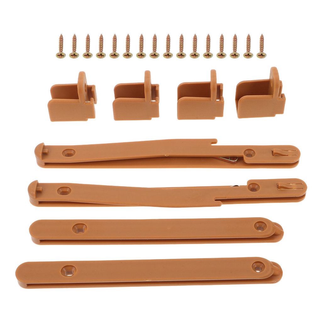 2Sets Crib Fence Hardware Set - Reliable Lifting Rail Accessories for Safe Baby Crib Rail Replacemen
