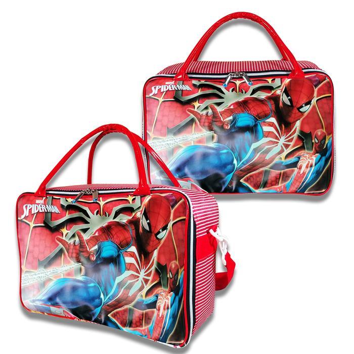 Travel Bag Motif Karakter Tas Selempang Koper Pakaian Mudik Kabin