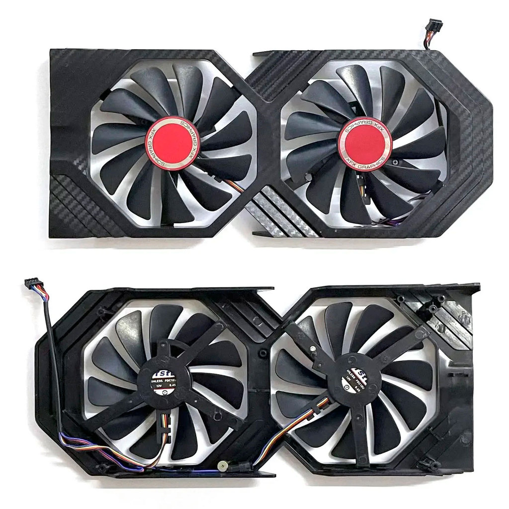 Nowość dla XFX Radeon RX580 588 590 598 GTS BLACK EDITION OC wymiana karty graficznej panel wentylat