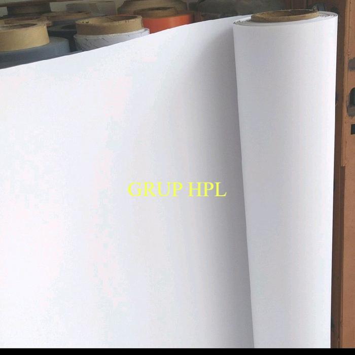 Tacon Sheet Lapisan Meja / Lemari PVC Sheet Motif putih Polos 188-Putih kilap 28