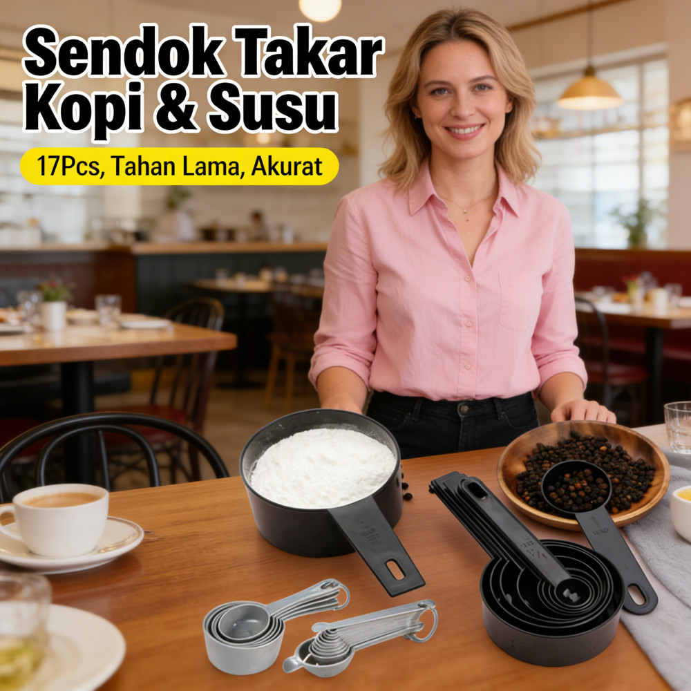 PcsDapurPlastik17SetUkuranAlatBumbuLengkapSusukopitakar