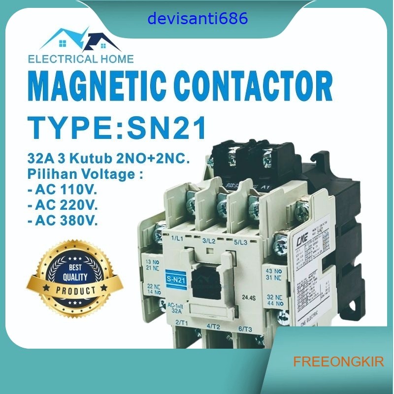 MAGNETIC CONTACTOR SN-21