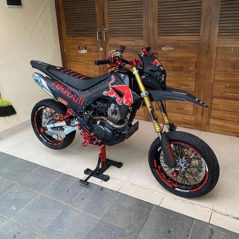 decal stiker fullbody crf150L black doff redbull