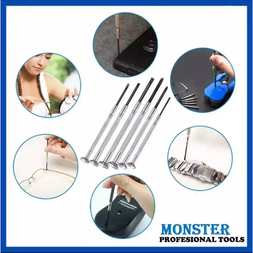 Obeng Jam Obeng Kacamata Repair Tool Set | Obeng Kecil Mini Obeng HP Jam Kacamata