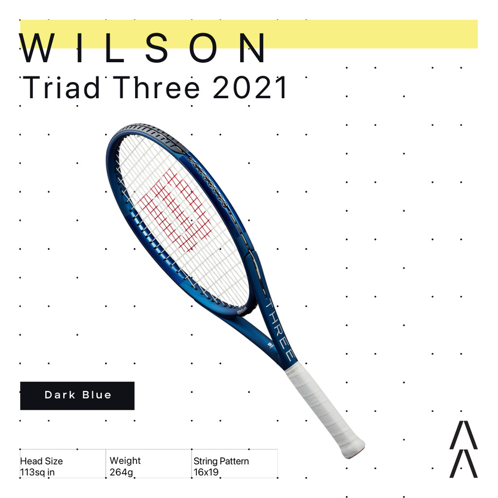 Wilson Triad Three 2021 - Raket Tenis/Tenis Racket