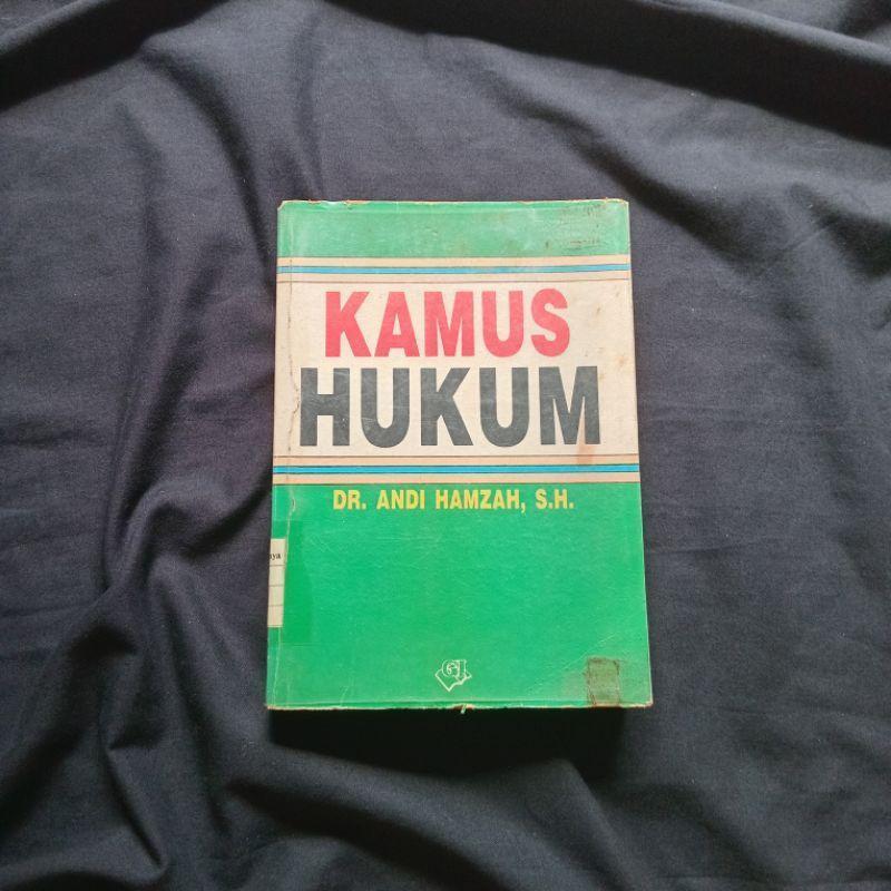 Buku Kamus Hukum - Dr Andi Hamzah