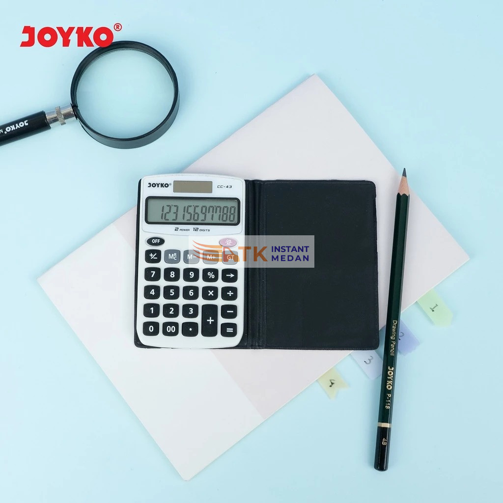 JOYKO CC-43 Kalkulator Kecil 12 Digits Calculator Calkulator Saku