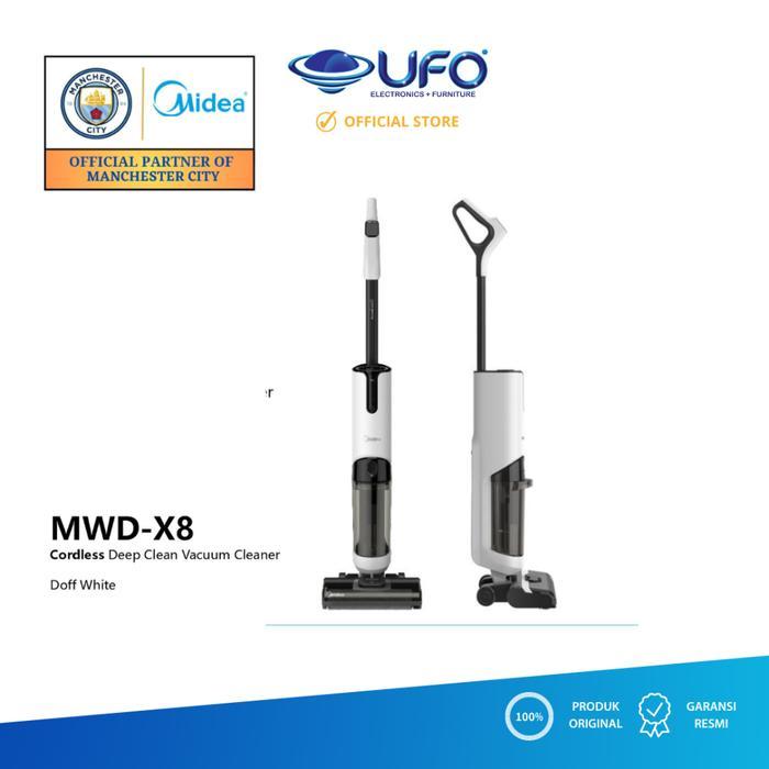 Midea MWDX8 Vacum Cleaner Nirkabel 3 in 1 ( Vacum + Mop + Wash )