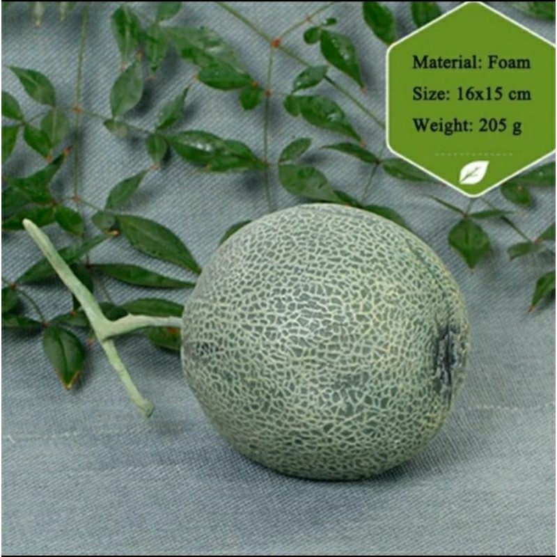 Replika Buah Melon / Buah Hias / Buah Artificial / Buah Buahan Plastik Hiasan Murah