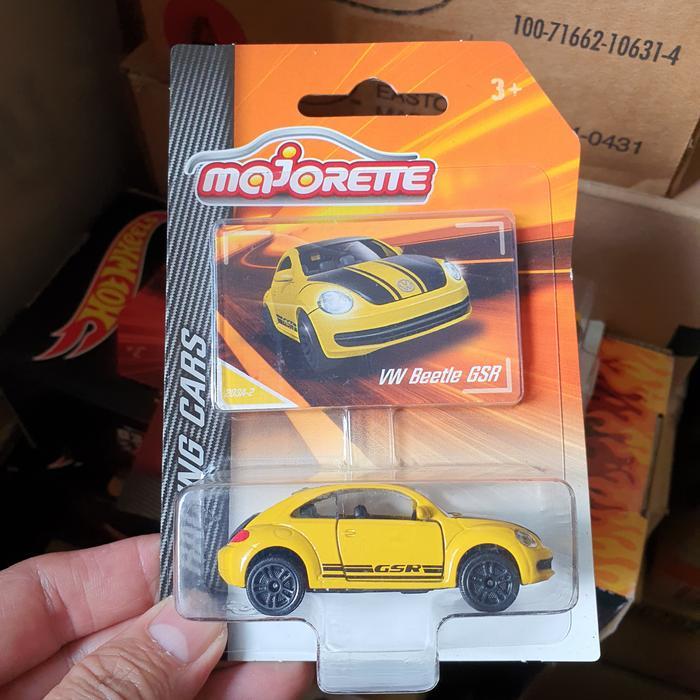 Original Majorette VW Beetle GSR Yellow