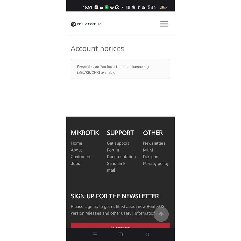 Lisensi Mikrotik Level 4