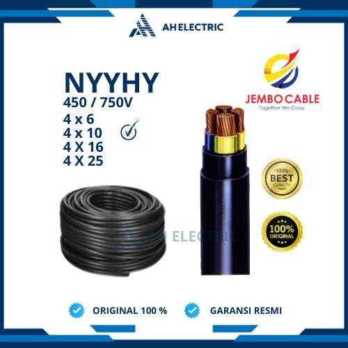 Jembo Kabel Serabut NYYHY 4x10 mm / 4 x 10 mm | Meteran Eceran