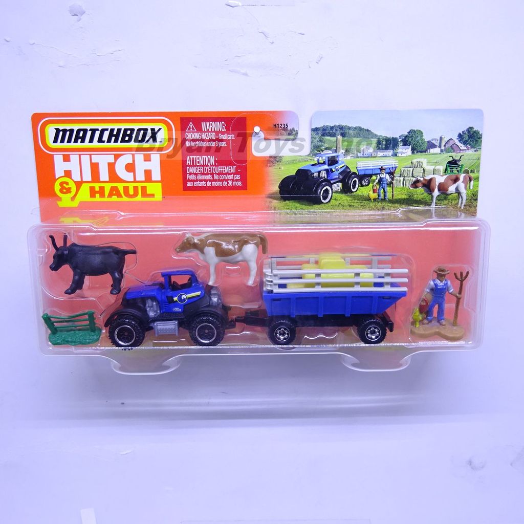 Matchbox H1235 Hitch & Haul Dirtstroyer MBX Farm Trailer