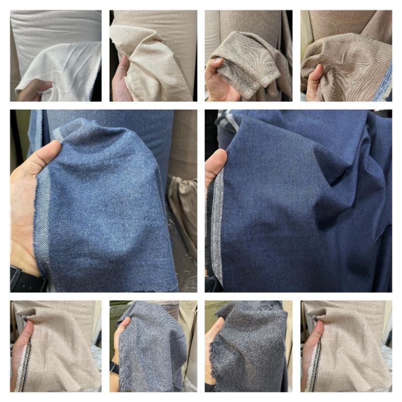 0 Kain Bahan Flanel Motif Polos Kain Katun Flanel Import Bahan Flanel Meteran