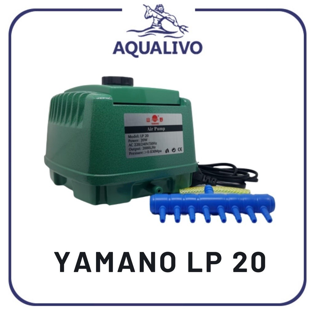 PIYAMANIA YAMANO Pompa Udara Aerator Rendah Suara LP20 Air Pump yamano LP-20