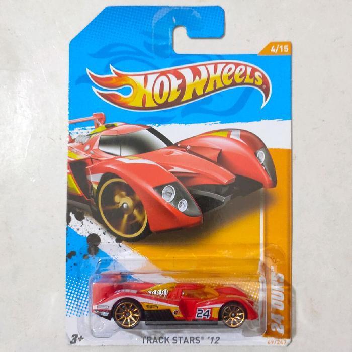 Mainan Hot Wheels 24 Ours merah 2012 Track Stars rare