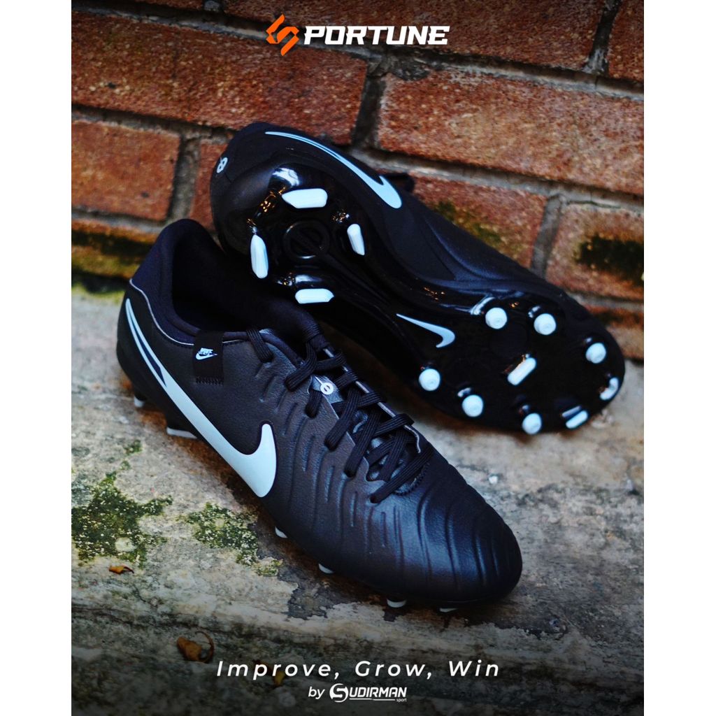 Sepatu Sepak Bola Nike Tiempo Legend 10 Academy FG Black Original 
